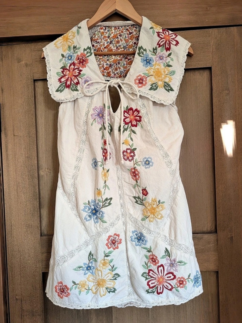 Free People Willow Embroidered Mini Dress Size Medium